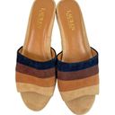 Ralph Lauren LAUREN  Karlia Suede Leather Slip On Espadrille Wedge Heels Womens 8 Photo 1