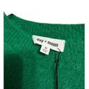 The Moon Day +  women's green fuzzy knit crop top size Medium NEW Photo 3