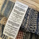 Liverpool Sleeveless Striped Ruana Cardigan Long sweater M L new Photo 14