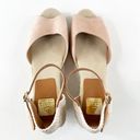 Anthropologie Kanna by  Suede Platform Espadrille Wedge Sandals Beige 40 Photo 5