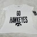 Russell Athletic NEW RUSSELL Iowa University of Iowa Go Hawkeyes Women's Size Large 12/14 T-Shirt Photo 0