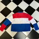 Champion NWOT  Colorblock Surf The Web Puffer Coat Puffy Jacket Red White Blue XL Photo 10
