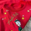 Holiday Time  Pullover Ugly Christmas Sweater Medium Vintage vtg 80s Jingle Bells Photo 4