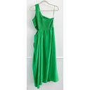 Davi & Dani Boutique Green Cutout Smocked Midi Dress Photo 6