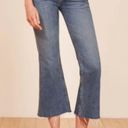 Reformation  High Rise Lace-up Cropped Flare Jeans Size 28 Photo 13