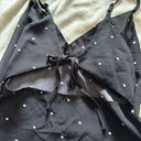 Polka Dot Print Mini Dress Black Size XS Photo 2