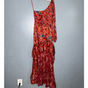 Alexis Marseille Asymmetrical Hi-Low Floral Dress/Gown Red Floral Size Small Photo 2