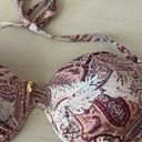 Victoria's Secret Y2k Victoria’s secret paisley print multicolor rhinestone padded bikini top Photo 1