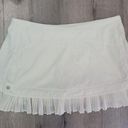 Lululemon  City Sky Run By Skirt White size 10 pockets ruffle tennis skirt Photo 0