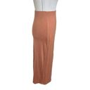 Vince  Overlap Midi Skirt In Tulip Root Minimalist Faux Wrap Knit Womens Size XXS Photo 2