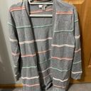 cj banks Grey stripe cardigan Photo 0