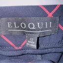 Eloquii Women’s  Blue Plaid Mid Rise Straight leg Business Casual Pants size 22W Photo 1