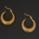 18K Gold Plated Chunky Hoop Earrings for Women Photo 3