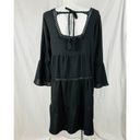 Oddi  Black Lace Bell Sleeve Babydoll Dress Plus Size 2XL Boho Whimsigoth Goth Photo 5