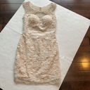 Vienna Prom Prom Vienna pearl and lace dress, cream. low back, lined. Women’s Size 2 Photo 5