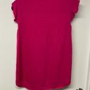 Kate Spade  NY Womens Pink Cap Sleeve V Neck Blouse Size Small Live Colorfully Photo 1