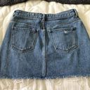 PacSun  Denim Medius Wash Cut off Mini Skirt size 25 Photo 2