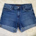 Joe’s Jeans  Womens Denim Size 28 Dark Wash Mid Rise Midi Cuffed Hem Jean Shorts Photo 0