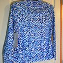 Gottex Golf Tennis Top XS Women’s Long Sleeve Shirt (Santorini Blue) NWT $88 Photo 2