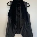 Krass&co ISDA &  Faux Fur Asymmetrical Vest Black vest Photo 6