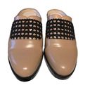 3.1 Phillip Lim  Mules/Clogs Nude Leather Black Crochet Panel Wmn Sz 6 (EU 36) Photo 1