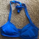 PINK - Victoria's Secret Victoria Secret Blue Bikini Top Size Medium Photo 0