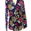 Vera Bradley  African Violet Womens Shirt Size XS Sleep Button Front Blue Photo 0