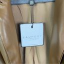 Laundry by Shelli Segal  Faux Leather Blazer Photo 4