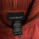 Lane Bryant Amazing vintage  quilted knit bomber style sweater jacket 18/20 Photo 4