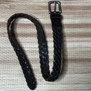 Gap  Brown Leather Braided Belt Size Small Photo 2