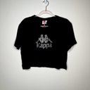 Kappa NWT  Authentic Skilt Cropped Logo T Shirt in Black Smoke Size Large Photo 1