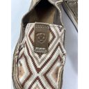 Ariat  Brown Bomber Aztec Loafer Slip On Leather Print 7.5 B Photo 4