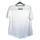 Zyia Active Go To White Crew Neck Short Sleeve Athletic Basic Tee Photo 1