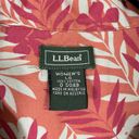 L.L.Bean  Women’s Orange Floral Hibiscus Hawaiian Shirt - Size Large - Button Up Photo 3