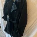 Banana Republic  BLACK double breasted belted trench coat with pockets- size S Photo 4