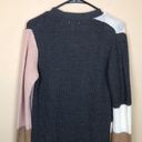 Nine West  Women’s Chunky Knit Color Block Open Front Long Line Cardigan Sweater Photo 4