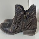 Corral Circle G Western Bootie Cutout in Cowhide Leather Brown Photo 3