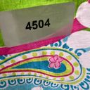 Lilly Pulitzer  Ford Bandana Breast Cancer Awareness Green Blue Floral Scarf Photo 9