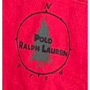 Polo VTG  Ralph Lauren Womens Shirt Size Large Button Front Red Compass Evergreen Photo 1