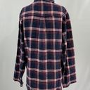 Nordstrom New  Plaid Flannel Button Down Pajama Shirt Navy Peacoat Tartan Photo 9