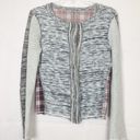 BKE  Embroidered Plaid Boho Flannel Cardigan Size Small Photo 0