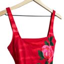 Gottex Vintage 70s 80s Red Rose Floral One Piece Swimsuit Size 10 Photo 2