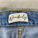 Wonderly  Jeans Womens 20W Blue Slim Boyfriend Denim Cotton Light Wash Distressed Photo 8