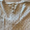 Volcom  Sweater Women S/P Ivory with Black Polka Dots Knit Long Sleeve Photo 3