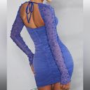 Oh Polly  St.Germain long sleeve mini embellished dress in cobalt blue Photo 1