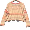 We The Free FREE PEOPLE x  Women’s Orange and Yellow Cropped Long Sleeve Baja T Photo 4