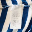 Riah Fashion Los Angeles Blue and White Striped Top •Size Medium Photo 5