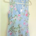 WAYF NWT  Dahlia Light Blue Floral Print Sleeveless Midi Dress Chambray Floral S Photo 6