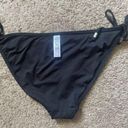 PINK - Victoria's Secret Victoria’s Secret PINK black tie bikini swimsuit bottoms size small Photo 4