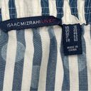 Isaac Mizrahi  TRUE DENIM Stripe & Dot Cold Shoulder Dress DARK INDIGO Size 16 Photo 4